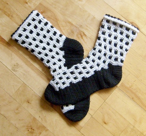 háčkované ponožky