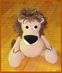 háčkovaný lvíček Petříček lvíček Petříček